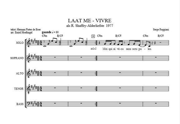 Laat me deel van arrangement